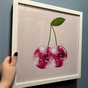 Pink Disco Cherry Wall Art